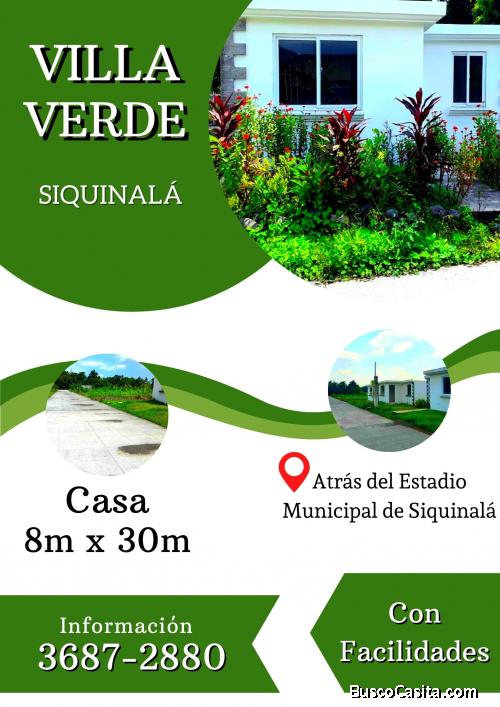 Casa con facilidades en Siquinalá