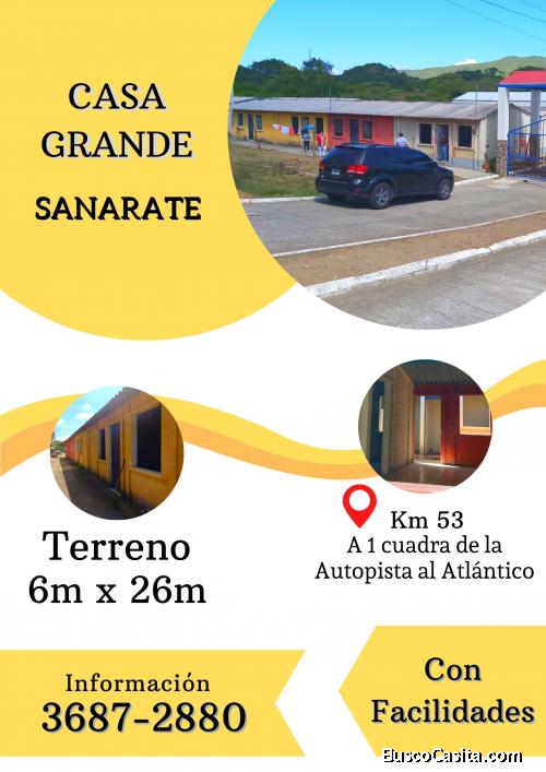 Casa con facilidades en Sanarate 