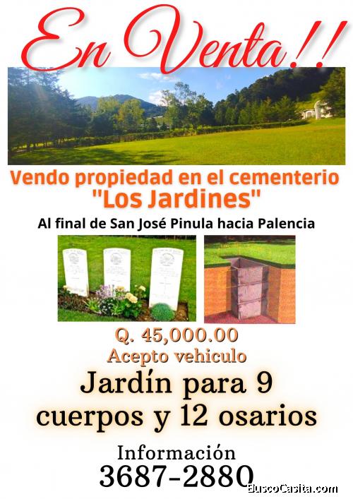 Cementerio, jardín con facilidades en San José Pinula 