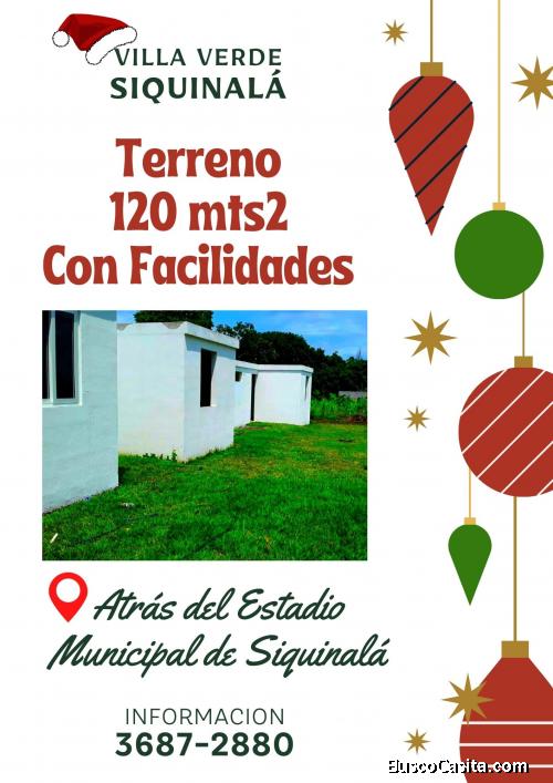 Invierte en tu terreno en Siquinala 