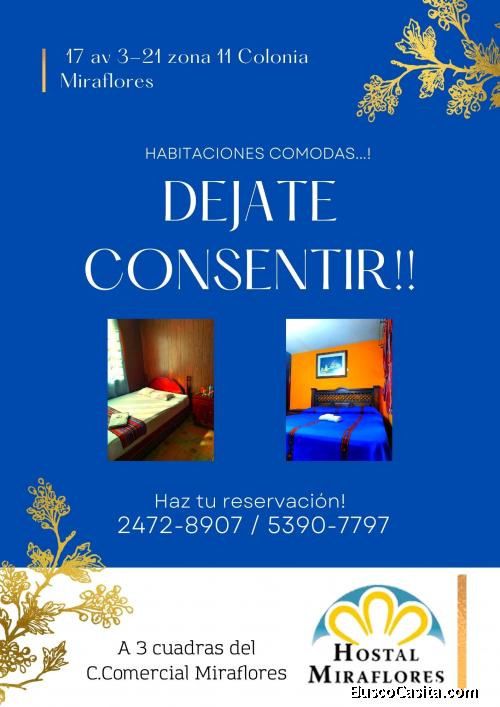 Hostal Miraflores, hospédate cerca del Centro de la Cuidad