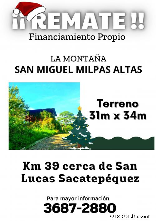 Hey!! Terrenos en venta en San Miguel Milpas Altas 