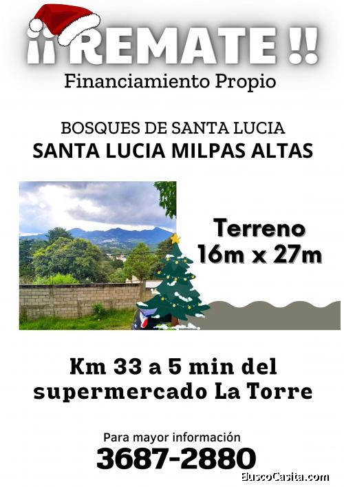 Hey!! Terrenos en venta en Santa Lucia Milpas Altas 