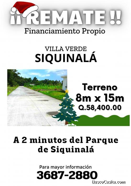 Hey!! Terrenos en venta en Siquinala 