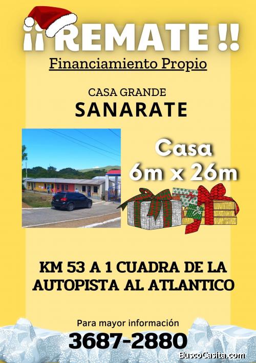 Hey!! Casas en venta en Sanarate 