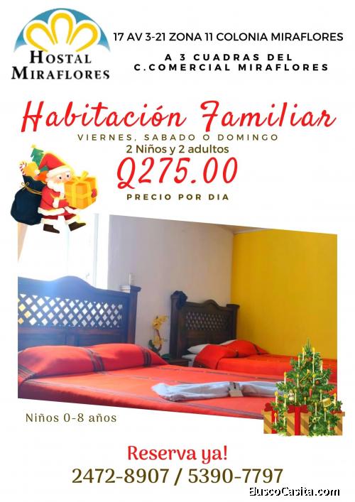 Hostal Miraflores, hospedaje familiar a 3 cuadras del Cercial Miraflores  