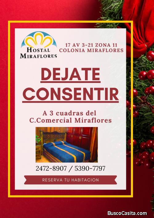 Hostal Miraflores, te ofrece un hospedaje cerca de Tikal Futura