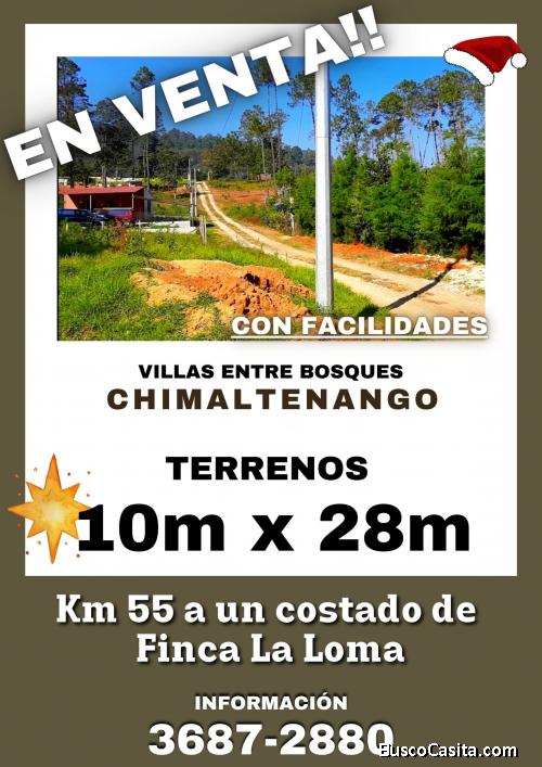 Oferta!! Terrenos en venta en Chimaltenango, km 55
