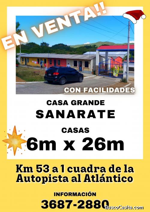 Oferta!! Casas en venta en Sanarate 