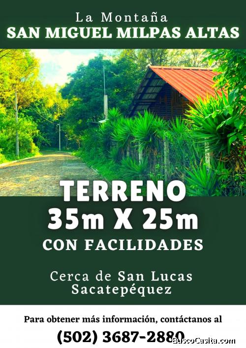 Terrenos en venta en San Miguel Milpas Altas, ideales para tu casa tipo canadiense 