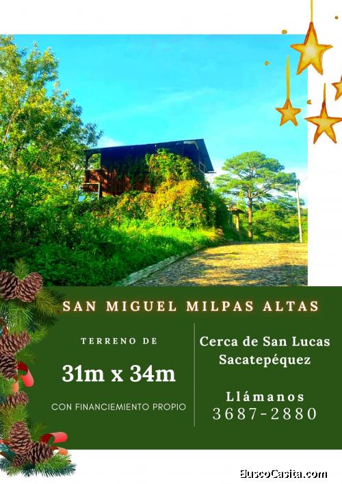 Terrenos en venta en San Miguel Milpas Altas, GANGA!! 