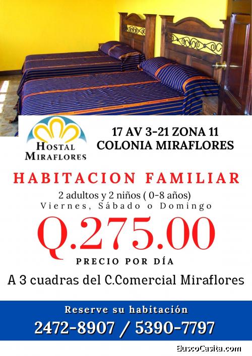 Hospedaje familiar con amplio parque 