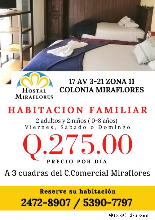 Hospedaje familiar en excelente ubicación en la capital