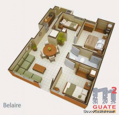 Apartamento de 50.94 m2 de construcción en Venta, Zona 18