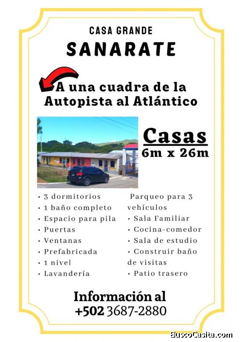 Casas en venta cerca de la Autopista al Atlantico