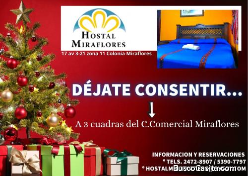 Hostal Miraflores, habitaciones individuales y de pareja
