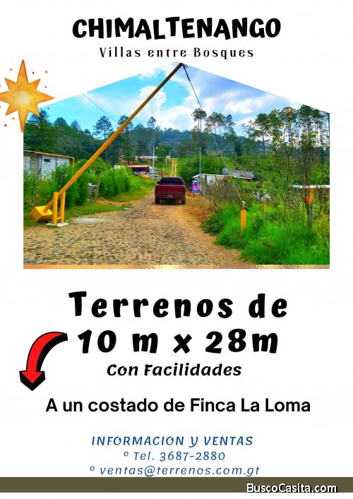 Adquiérelo tú, terrenos a un costado de Finca La Loma