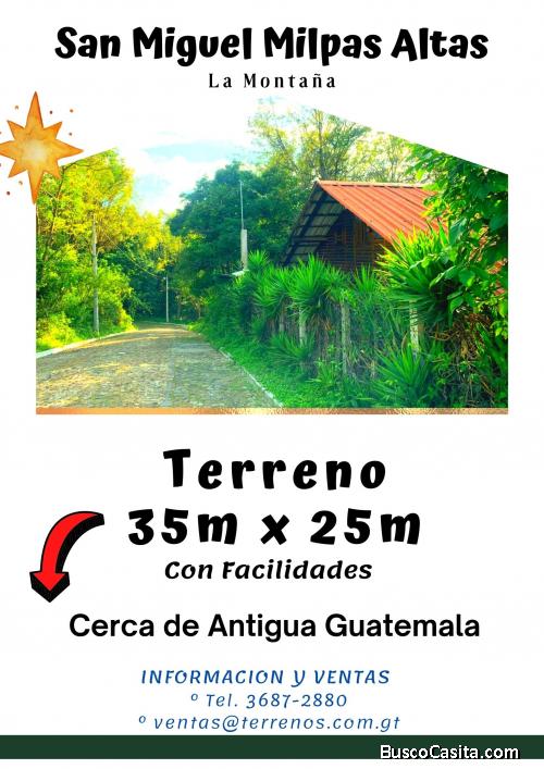 Adquiérelo tú, terrenos cerca de Antigua Guatemala