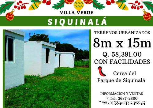 GANGA!! Terrenos en venta en Siquinalá