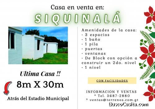 Siquinala!! Casa en venta