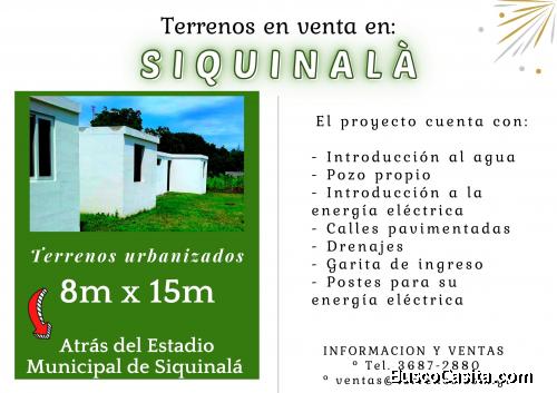 Terrenos en venta!! en Siquinala