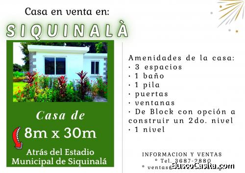 Casa en venta!! en Siquinla