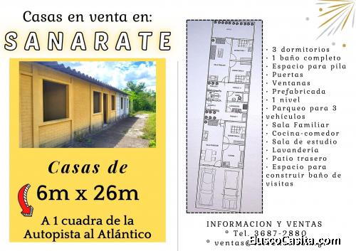 Casas en venta!! en Sanarate