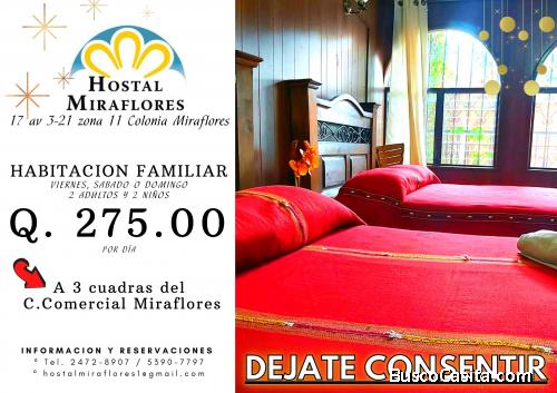Habitaciones familiares, Hostal Miraflores