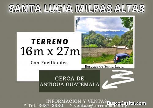 Terreno a la venta en Santa Lucia Milpas Altas