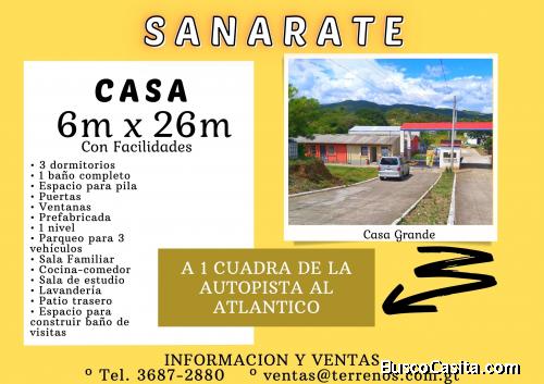 Casas a la venta en Sanarate 