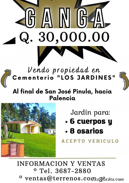 Terrenos a la venta en Cementerio en San Jose Pinula