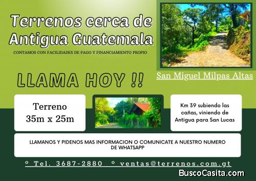 Terreno a la venta cerca de Antigua Guatemala