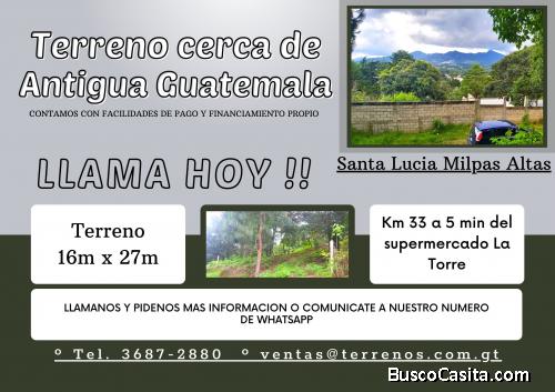 Terrenos a la venta cerca de Antigua Guatemala
