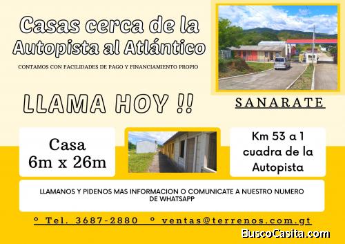 Casas a la venta cerca de la Autopista al Atlántico