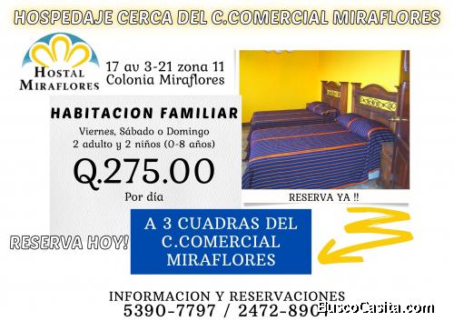 Habitaciones familiares sanitizadas, Hostal Miraflores