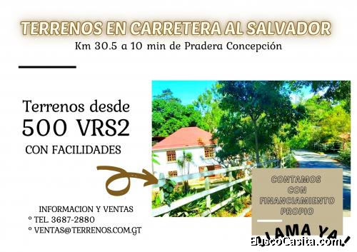 Aprovecha!! Terrenos a la venta en Carretera al Salvador