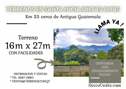 Aprovecha!! Terreno a la venta en Santa Lucia Milpas Altas