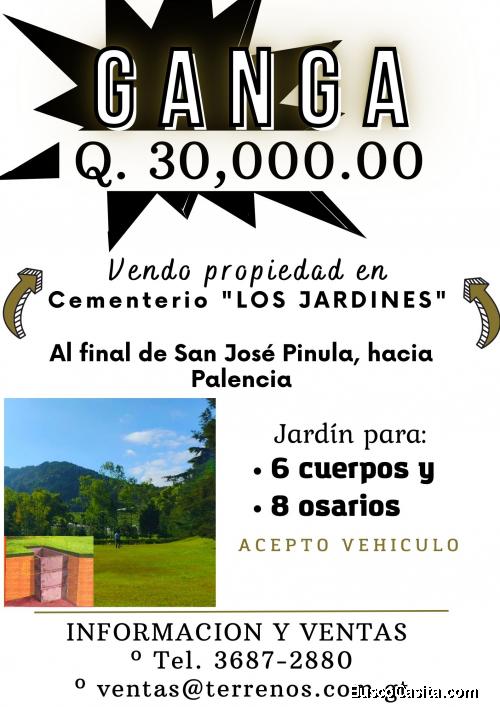 Aprovecha!! Terrenos a la venta en Cementerio en San Jose Pinula