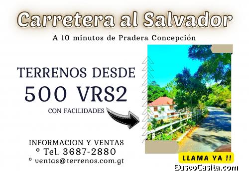 GANGA!! Terrenos a la venta en Carretera al Salvador