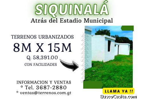 GANGA!! Terrenos a la venta en Siquinalá