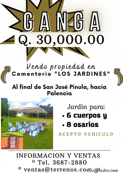 GANGA!! Terrenos a la venta en Cementerio en San Jose Pinula