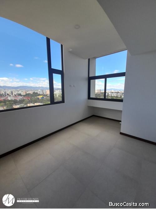 Apartamento en renta zona 10 con hermosa vista