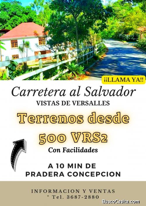 Llama ya y pregunta por los terreno de Carretera al Salvador