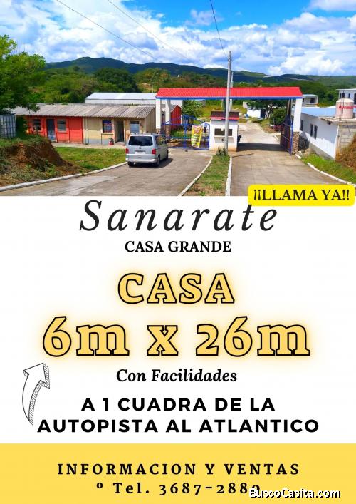 Llama ya y pregunta por las casa de Sanarate