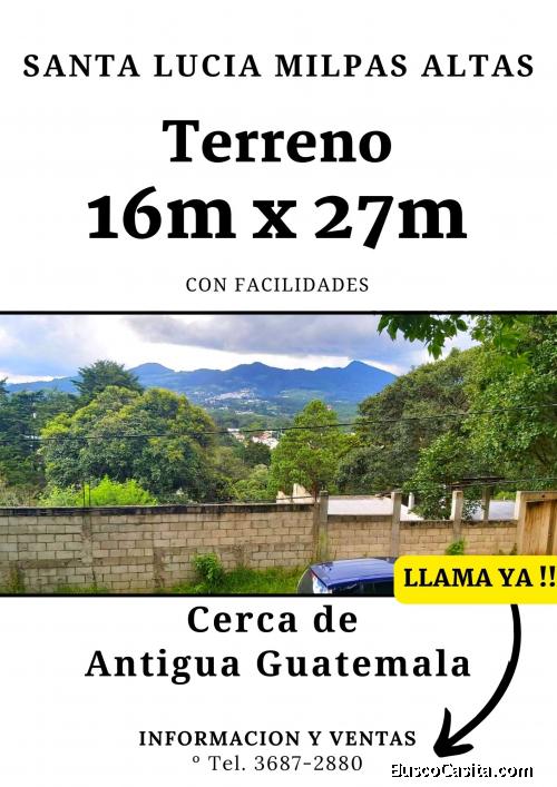 Terreno a la venta cerca de Antigua Guatemala, llama ya!!