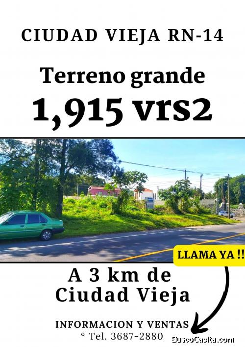Terreno a la venta en Ciudad Vieja, llama ya!!