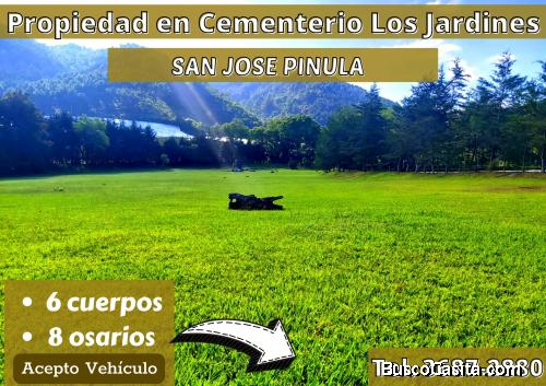 Terrenos a la venta en Cementerio Los Jardines, llama ya!!