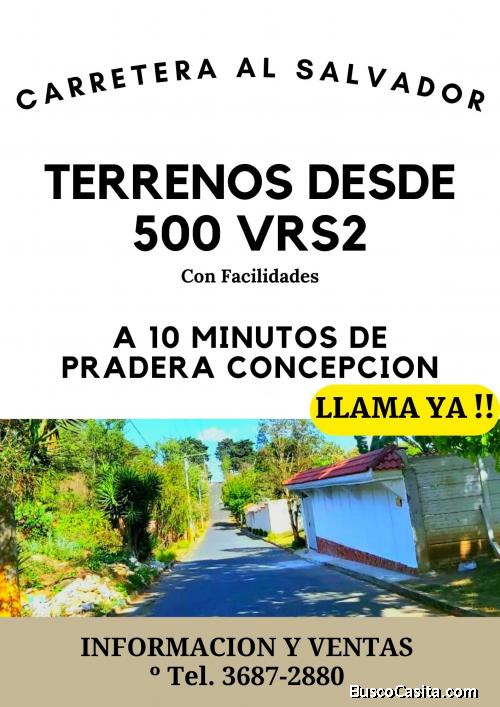 Vendo terreno en Carretera al Salvador, GANGA!!