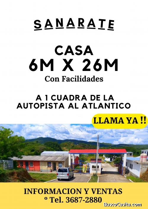 Vendo casa en Sanarate, GANGA!!