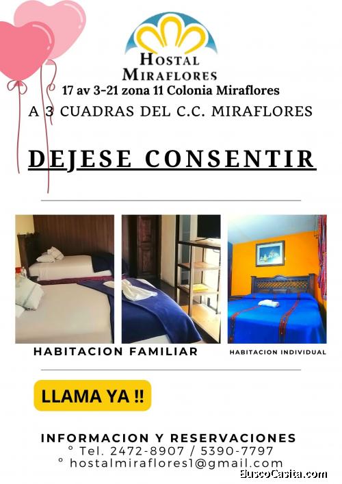 Habitaciones cómodas en zona 11, Déjese consentir!!